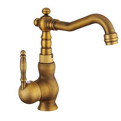 China Modern Antique Single Tap Copper Water Faucet Kitchen Faucet Single Tap for sale