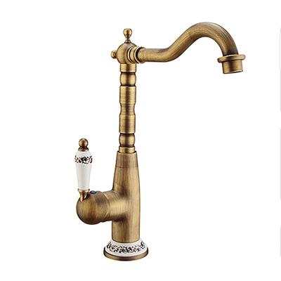 China Modern Durable Antique Hot Sale Kitchen Faucet Brass Water Faucets for sale