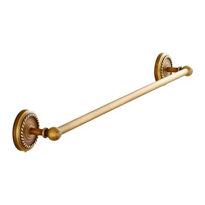 China Fashion Simple Wall Mounted Towel Rack Bathroom Brass Towel Racks for sale