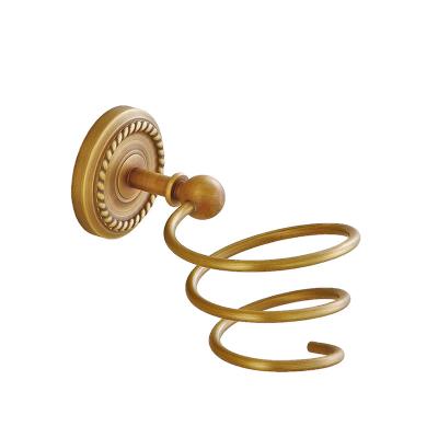 China Adhesive Toilet Holder Hair Dryer Fan Holder Modern Brass Modern Hair Dryer Holder Stand Tool for sale