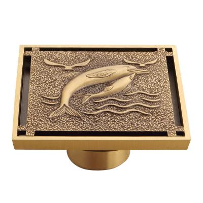 China Modern Solid Clean Brass Bathroom and Kitchen Drain Floor Drain for sale