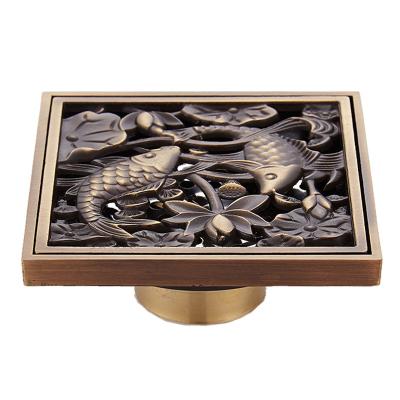 China Modern Antique Shower Drain Solid Floor Drain For Bathroom Drains for sale