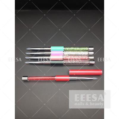 China Professional  Nail Art Tools  Soft Silicone Head Embossed Gel Pen Set for sale