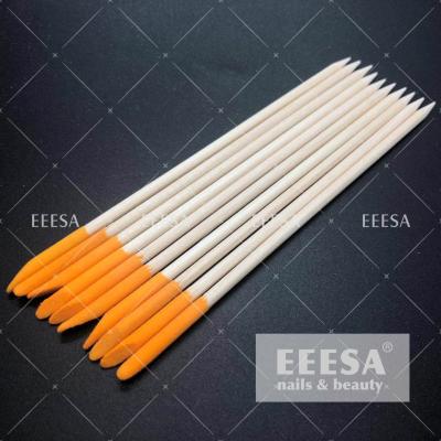 China Customized Orange Wood Sticks A Grade Asian Birch Wood Orange Cuticle Stick for sale