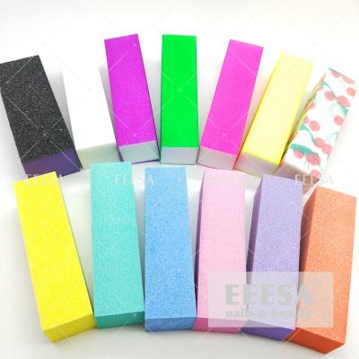 China Disposable Sponge  Fingernail Buffer Block Customized  Color 6 Ways 4 Ways for sale