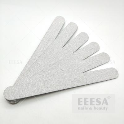 China Private Label Straight Shape 100/180 Grit Top Quality Zebra Grey Nail Files Buffer for sale