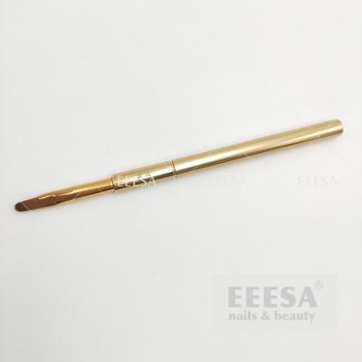 China Professional Customised Gel Building Design Round Oval Gold Nail Art Brush for sale