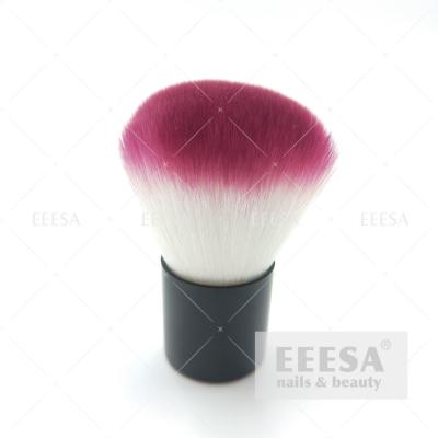 Cina Breve maniglia dei capelli rosa bianchi molli di Megenta Ombre per le unghie Art Cleaning Nail Dust Brush in vendita