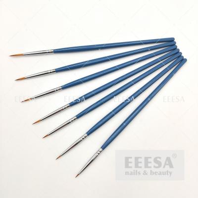 Cina insieme acrilico di disegno di verniciatura dell'acquerello di legno dell'acquerello 7Pcs per Art Nail Brush in vendita