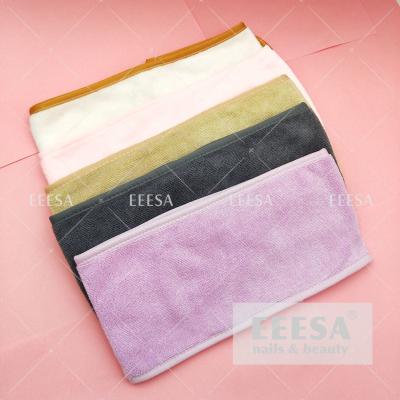 China 10*7Cm Colorful Headscarf For Hotel Spa Beauty Salon Women Head Wrap Towel for sale