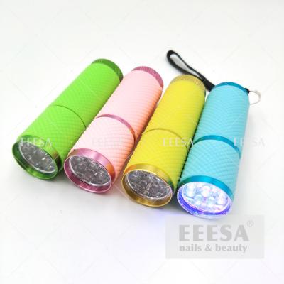 Cina Torcia elettrica blu gialla di Mini Nail Lamp Uv 9W di rosa verde per il trattamento dei chiodi in vendita