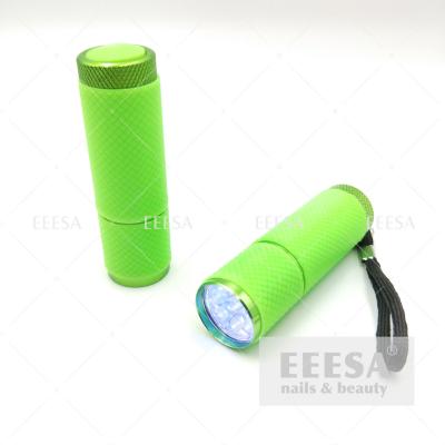 Cina Torcia elettrica principale polacca della lampada dell'unghia del gel uv verde di Mini Cordless Cute Dryer 9W in vendita