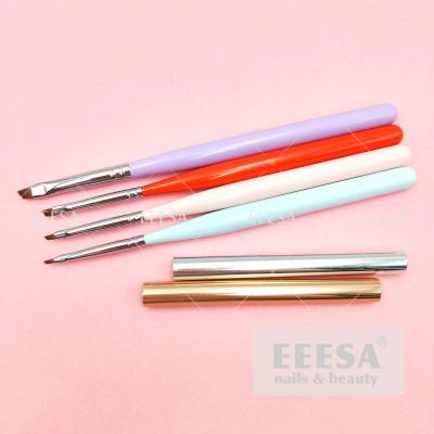 China Professional Paint At One Go Leaf Flower Peinture One Stroke Nail Art Painting Brush for sale