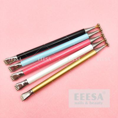 China Palillo mágico del metal de los clavos de la belleza de la flor de aluminio de Cat Eye Gel Polish Magnetic en venta