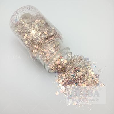 China For Nails Beauty Designs Art Decoration Affect Gel Nail Iridescent Glitter en venta