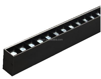 China Modern 25W Desk Led Grille Light Linear Suspension Light Fixture for sale