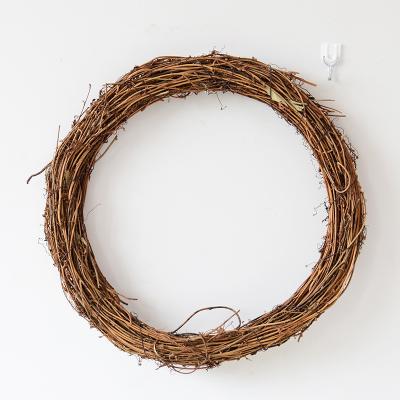 China Decoration Round Decorative Natural Dried Vine Garland For Festival Christmas Door Garden Home Wedding Decoration for sale