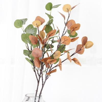 China Wedding Decor Silk Natural Artificial Plants Garland Decor Eucalyptus Flower Decorative Wedding Decor for sale