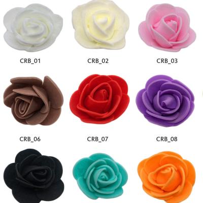 China High Quality Flower Head PE Rose Flower Head Artificial Flower Head For Rose Bear for sale