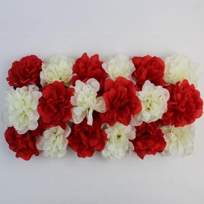 China Artificial Flower Rectangular Artificial Flowers Wedding Silk Flower Wall Stage Garden Flower Wall Decoration for sale