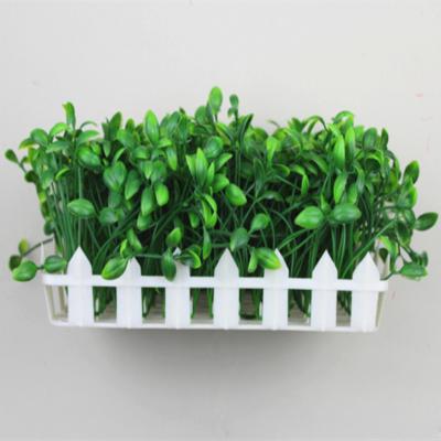 China Wedding Decor Plastic Artificial Grass Fence Green Plant Decoration for sale