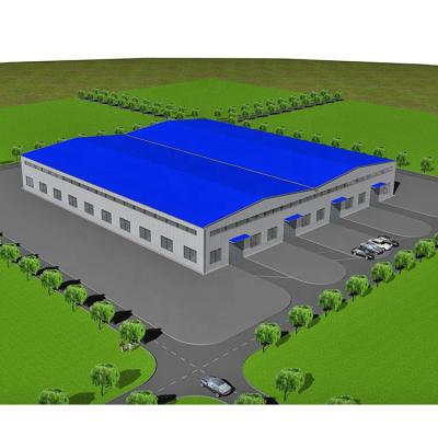 China Modern High Level Steel Structure Warehouse Prefab Drawings for sale