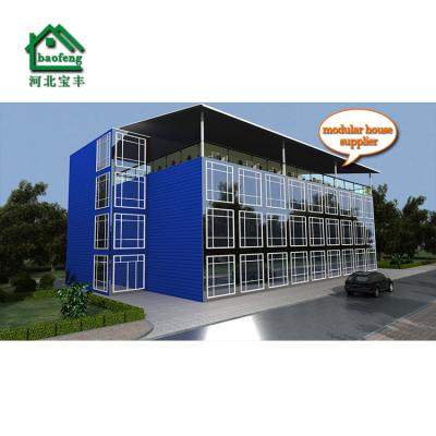 China Modern Flat Pack Container Home Fast Build Perfab House Duplex Container Home For Living, Office, Dorm for sale