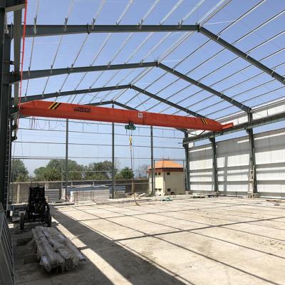 China 3000 Square Meter Warehouse Building Crane Design Prefab Steel Structure Industrial Warehouse for sale