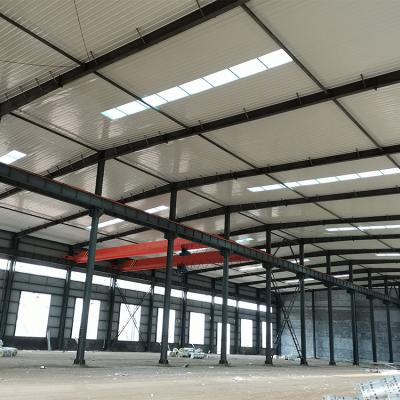 China Modern Low Price Galvanized Steel Structure Warehouse With Crane for sale