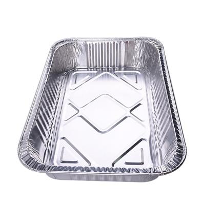 China 4700ml Food Foil Pan Half Size Disposable Foil Container Catering Aluminum Foil Container With Lid for sale