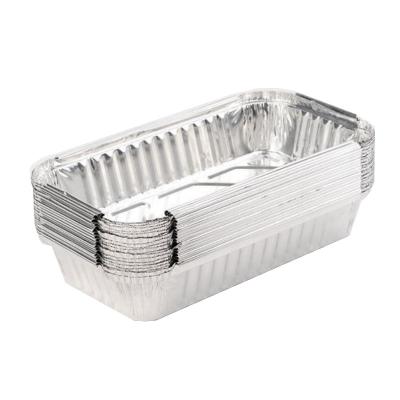 China Food Aluminum Foil 2lb Container 900ml Aluminum Foil Bread Pan With Lid For Restaurant Disposable Food Wrapper for sale