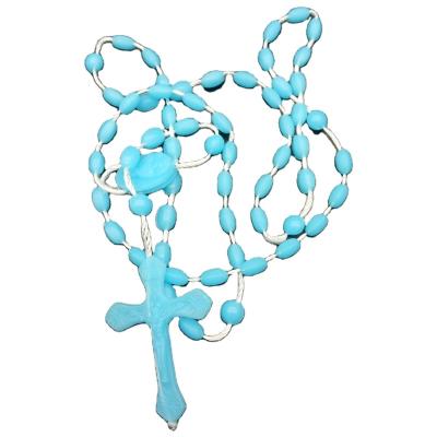 China CLASSIC Luminous Plastic Catholicism Circufix Beads Necklace Rosary Diamond Religious Prayer Beads in Home Decoration for sale