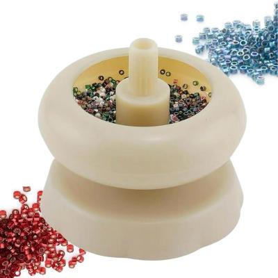 China Easy Operation Cheap White Beadsmith Electric Bead Spinner With Stainless Needle Bead Mini Bead Stringing Tool for sale