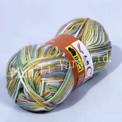 China Sustainable WOOL KNITTING YARN COZY WOOL bamboo and acrylic YARN FOR HAND KNITTINGTL--49 for sale