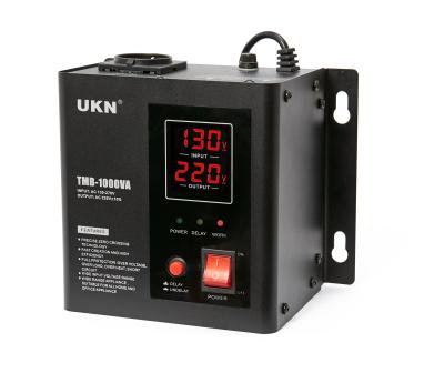 China New SVC UKN Brand TMB-1KVA Power Line AC Voltage Regulator Wall Mounted Stabilizer 220V for sale