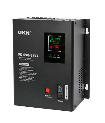 China SVC 110/220V Output Voltage PC-SVC Series 3000VA AC Voltage Stabilizer KVA Regulator for Air Conditioner for sale