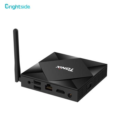 China Brightside mouse t9 certified 9 10 remote control tv box 4k 4gb128gb android subscription BT for sale