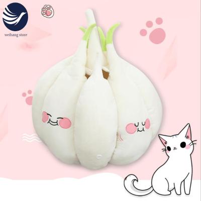 China Garlic Breathable Pet Beds Cat Nest Indoor Cage Dog Beds Cat Cave Bed House Cats Kitty Large for sale