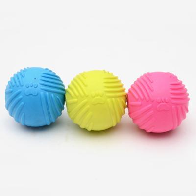 China Durable Rubber Textured TPR Ball Pet Toys for sale