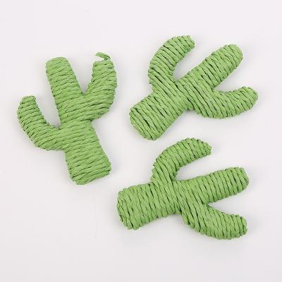 China Viable Pet New Cat Toy Paper Rope Green Cactus for sale