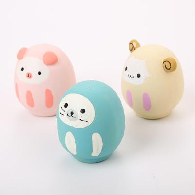 China Viable Dog Toy Latex Animal Modeling Sounding Toy Bite-Resistant Teeth Cleaning Interactive Training Supplies for sale