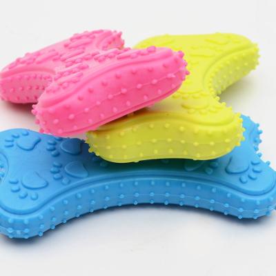 China Sustainable Rubber TPR Biscuit Bone Pet Toy for sale