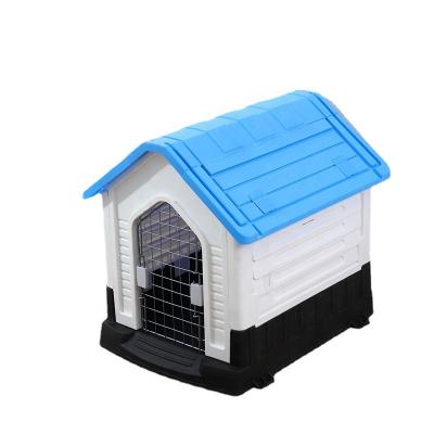 China Breathable Outdoor Use Large Size Removable Rainproof Plastic Kennel for sale