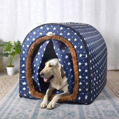 China Small Large Cute Breathable Dog Puppy Sleeping Room Cat Bed Pet Kennel Cat Mat For Winter Waterproof Fabric for sale