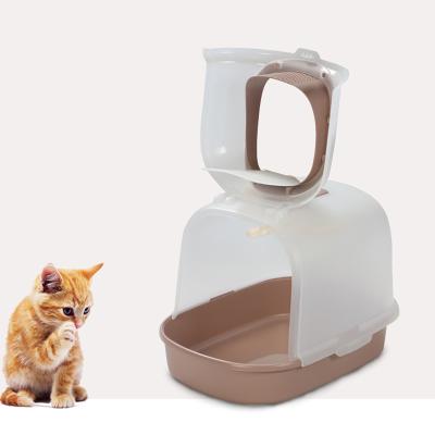 China Sustainable Factory Supply Encased Cat Pan Large Cat Bin for sale