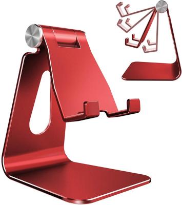 China Mobile Phone Accessories Mobile Phone Holder Cradle Dock Adjustable Aluminum Desktop Holder for sale