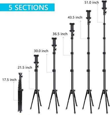 China Factory Adjustable Lightweight Aluminum Foldable BT Phone Selfie Tripod Extendable Remote Holder for sale