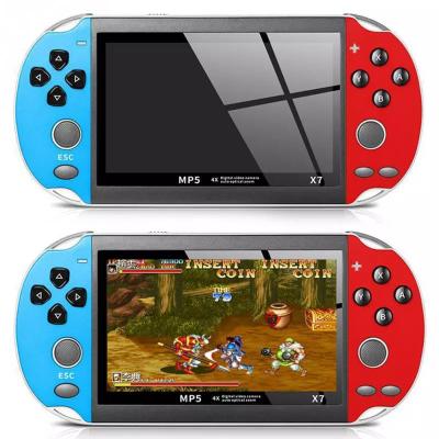 China Wholesale X7 4.3 Inch Large HD Screen 8G Classic Handheld Game MP5 Console Support Multi Players Retro Mini for sale