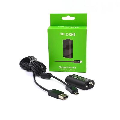 China 1200 mAh Rechargeable Battery Charging Game Kit For XBOX ONE Wireless Controller 10.5*8.5*3.5cm for sale