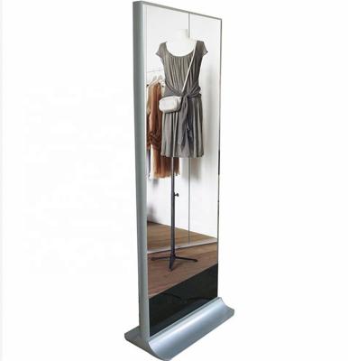 China Latest SAL 55 Inch Kiosk Outdoor / Indoor Floor Standing Magic Mirror Advertising Show Media Player LCD Monitor for sale